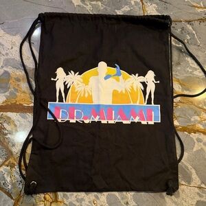 Black Dr. Miami drawstring bag #miami #drawstringbag #fitness #gymbag #surgery